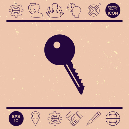 Key symbol iconのイラスト素材