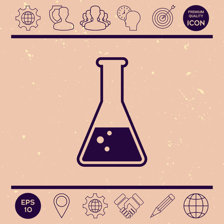 Test-tube symbol Bubblesのイラスト素材