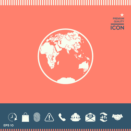 Earth iconのイラスト素材