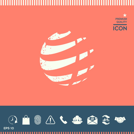 Earth with grunge effectのイラスト素材