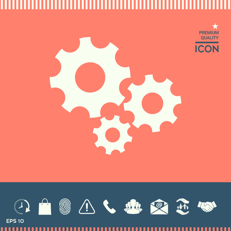 Gears wheel - Settings iconのイラスト素材
