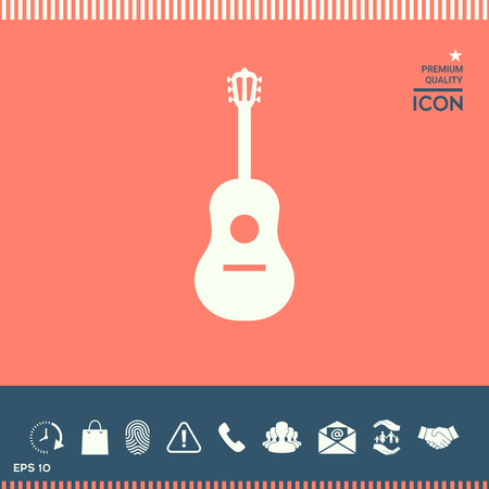 Guitar icon vector illustration.のイラスト素材