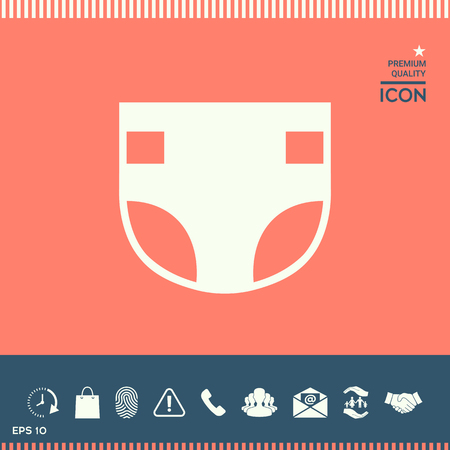 Nappy icon vector illustration.のイラスト素材