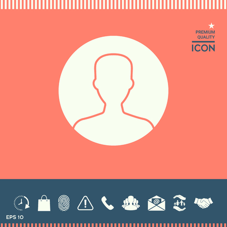User profile icon in circleのイラスト素材