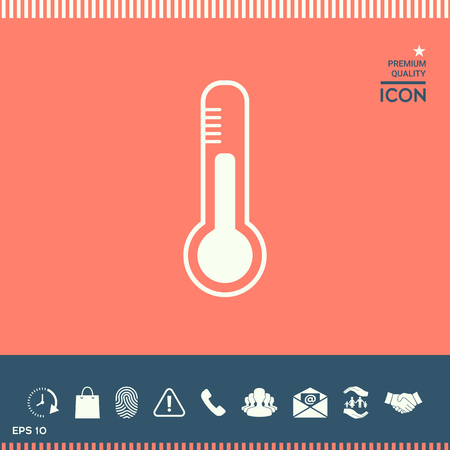 Thermometer icon.のイラスト素材