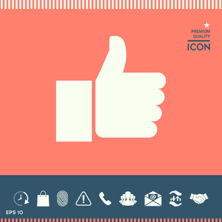 Thumb up gestureのイラスト素材