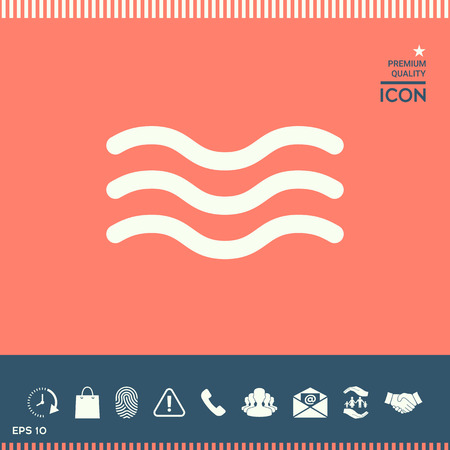 Wave Iconのイラスト素材