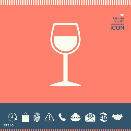 Wineglass symbolのイラスト素材