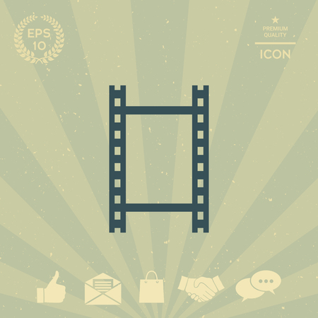 Camera Roll, photographic film, camera film iconのイラスト素材