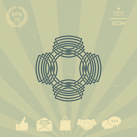 Geometric oriental arabic pattern. Logo. Element for your designのイラスト素材