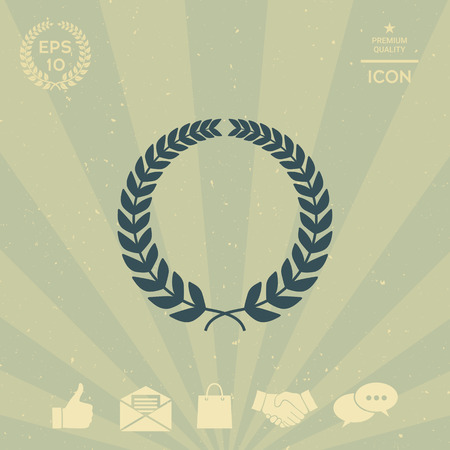 Laurel wreath for yor designのイラスト素材