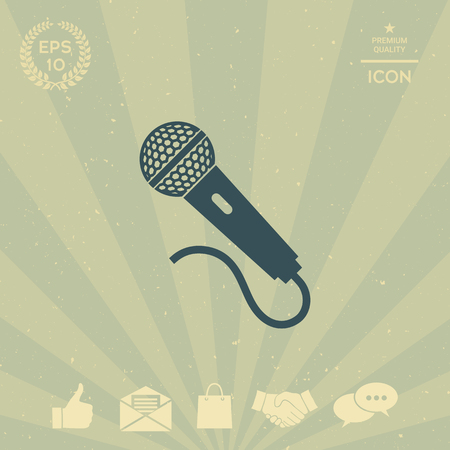 Microphone iconのイラスト素材
