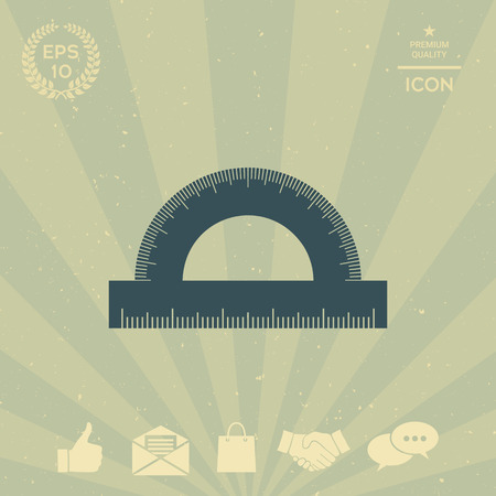 Protractorのイラスト素材