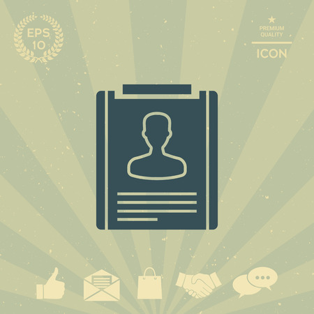 Resume iconのイラスト素材