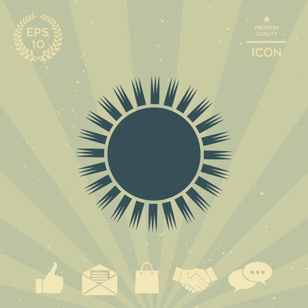 Sun iconのイラスト素材