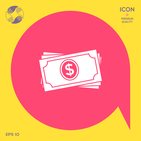 Money banknotes stack iconのイラスト素材