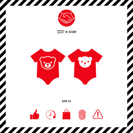 Baby rompers iconのイラスト素材