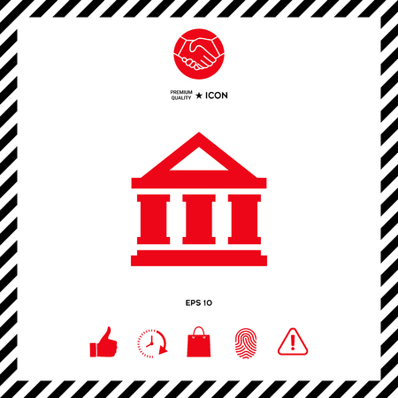 Bank iconのイラスト素材