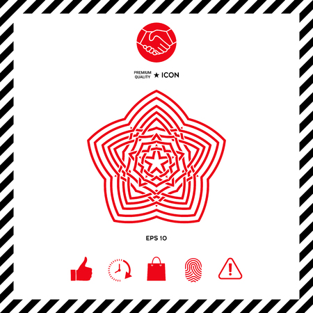 Geometric oriental arabic pattern. Element for your design.のイラスト素材