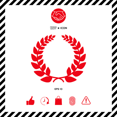 Laurel wreath, element for yor designのイラスト素材