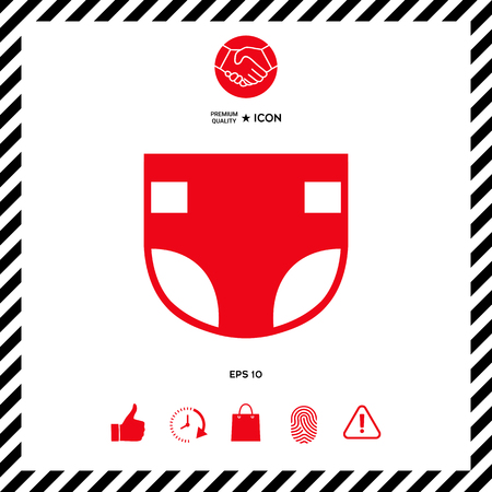 Nappy iconのイラスト素材