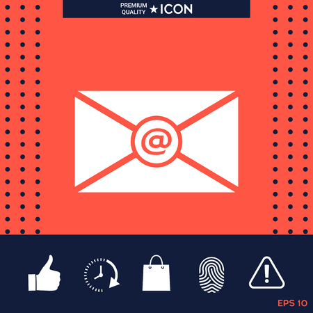 Email symbol iconのイラスト素材