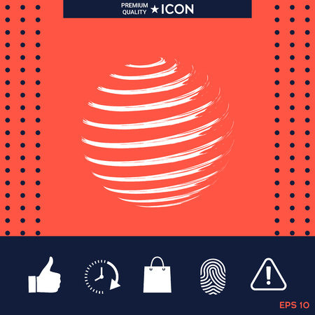 Earth symbol icon designのイラスト素材