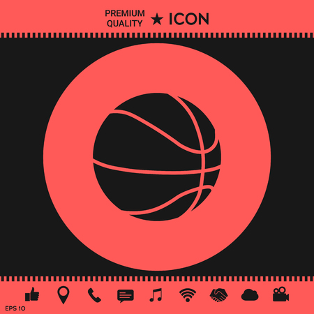 Basketball ball iconのイラスト素材