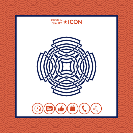 Geometric arabic pattern. Logo element for your designのイラスト素材