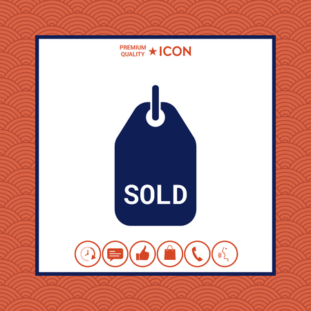 Sold tagのイラスト素材