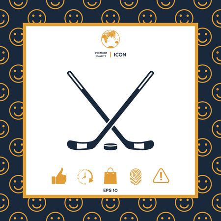 Hockey iconのイラスト素材