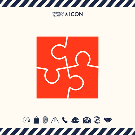 Puzzle iconのイラスト素材