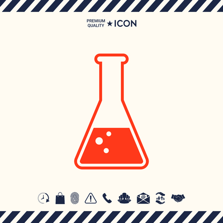 Test-tube symbol Bubblesのイラスト素材