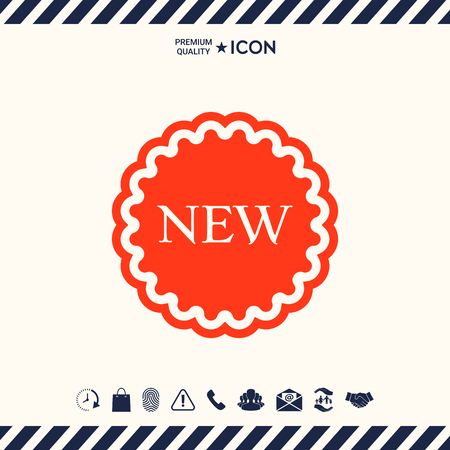 New offer icon vector illustrationのイラスト素材
