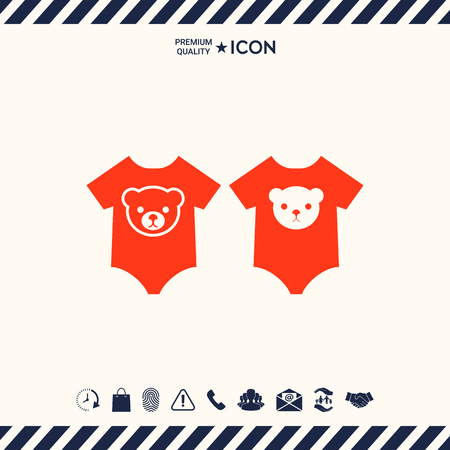 Baby rompers iconのイラスト素材