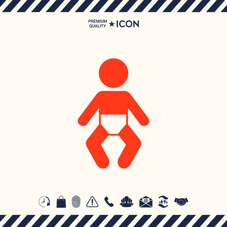 Baby iconのイラスト素材