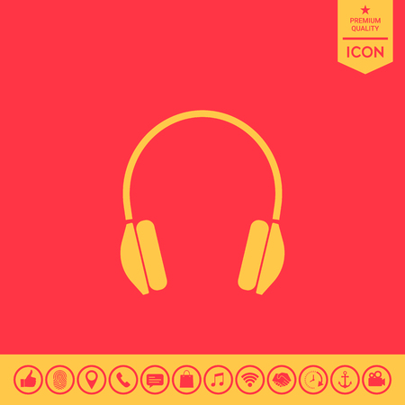 Headphones iconのイラスト素材