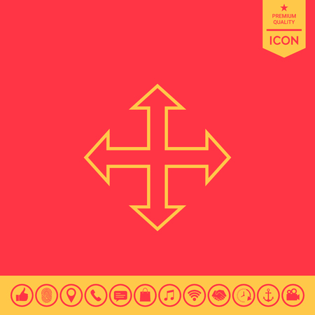 Move iconのイラスト素材