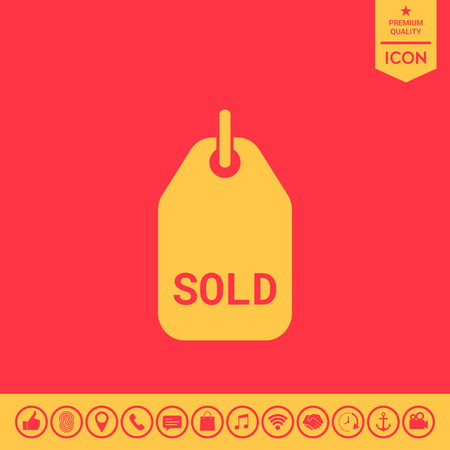 Sold tagのイラスト素材