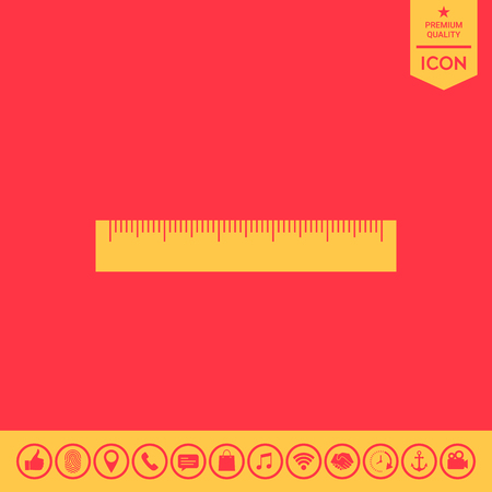 The ruler iconのイラスト素材