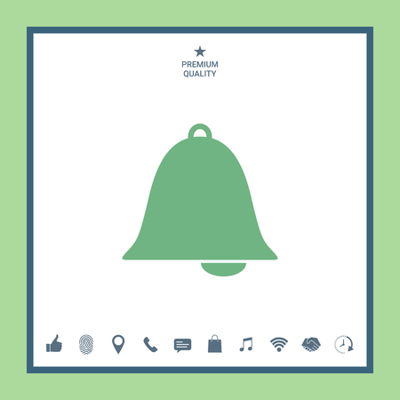 Alarm bell symbol iconのイラスト素材