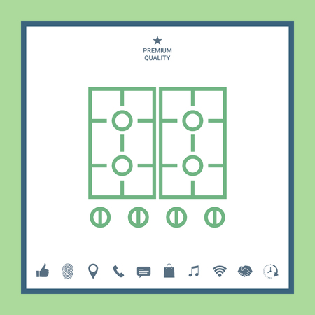Cooking surface iconのイラスト素材
