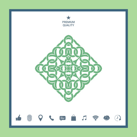 Geometric arabic pattern. Logoのイラスト素材