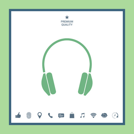 Headphones iconのイラスト素材
