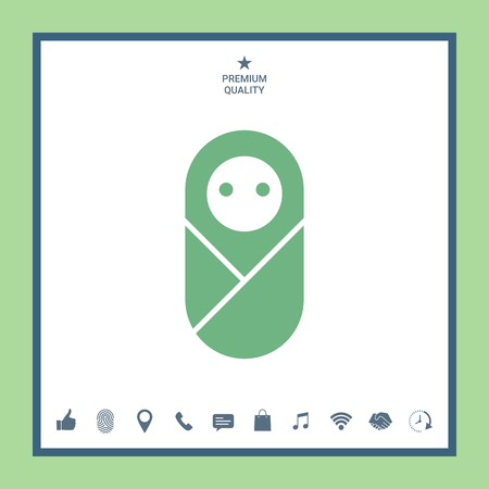 Infant, neonate, newborn iconのイラスト素材
