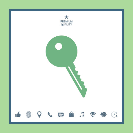 Key symbol iconのイラスト素材