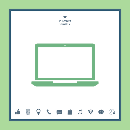 Laptop Iconのイラスト素材