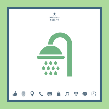 Shower iconのイラスト素材