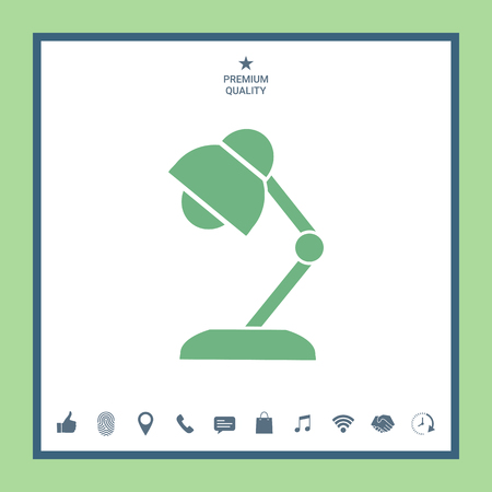 Table lamp iconのイラスト素材