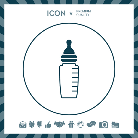 Baby feeding bottle iconのイラスト素材